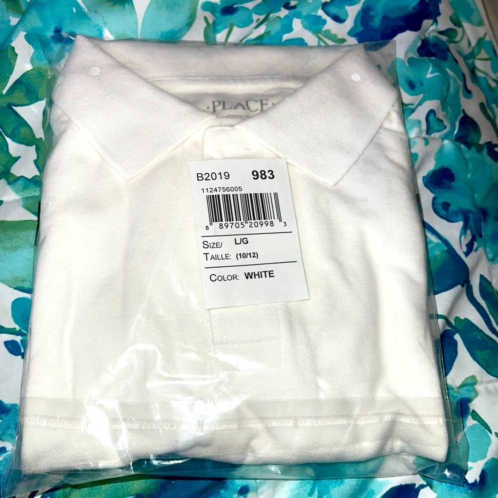 Children’s place white polo new never opened